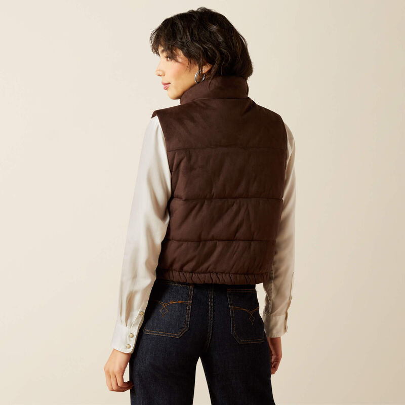 Ariat Women’s Swirls Faux Leather Vest