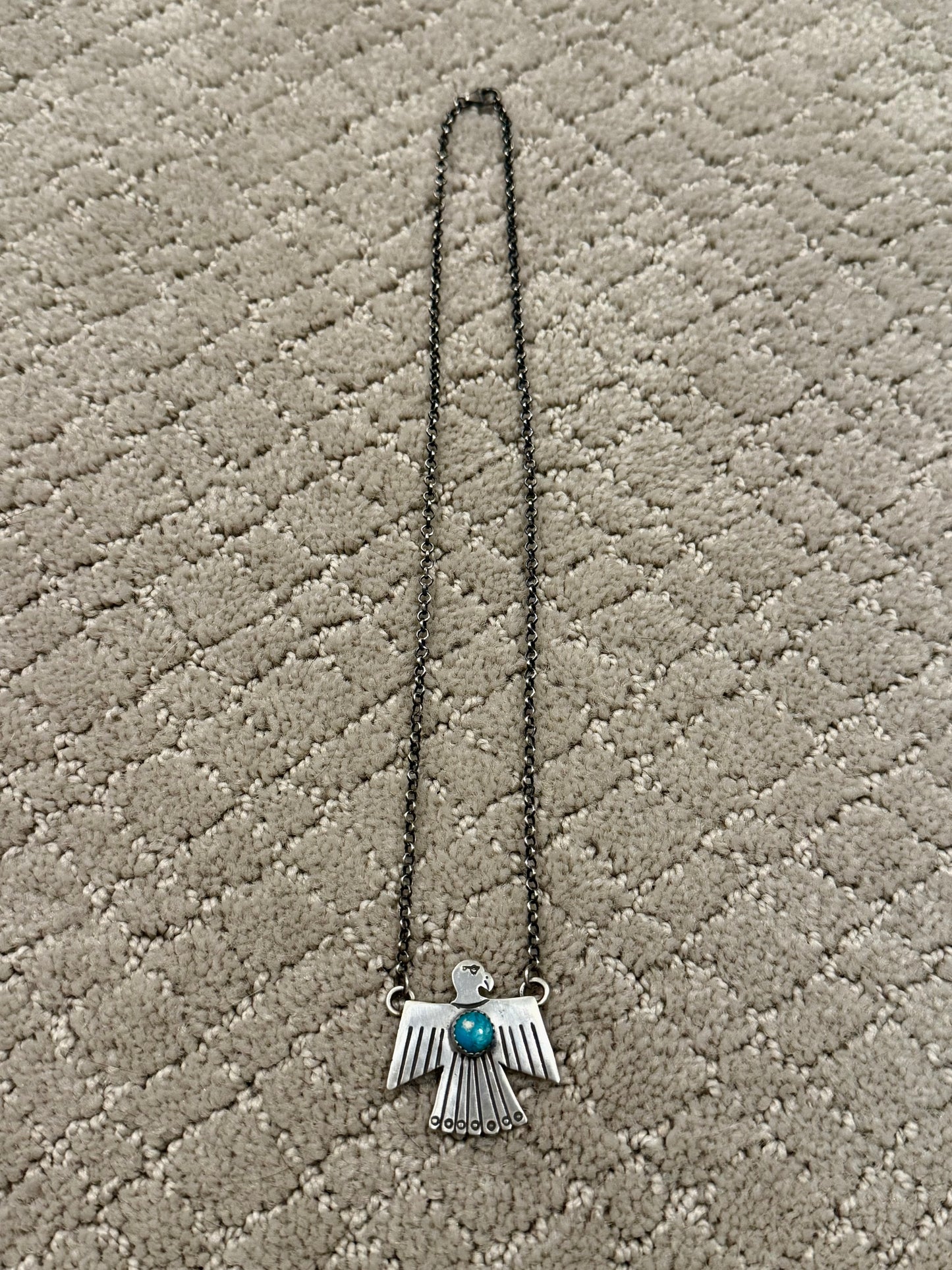 Authentic Thunderbird Turquoise Necklace