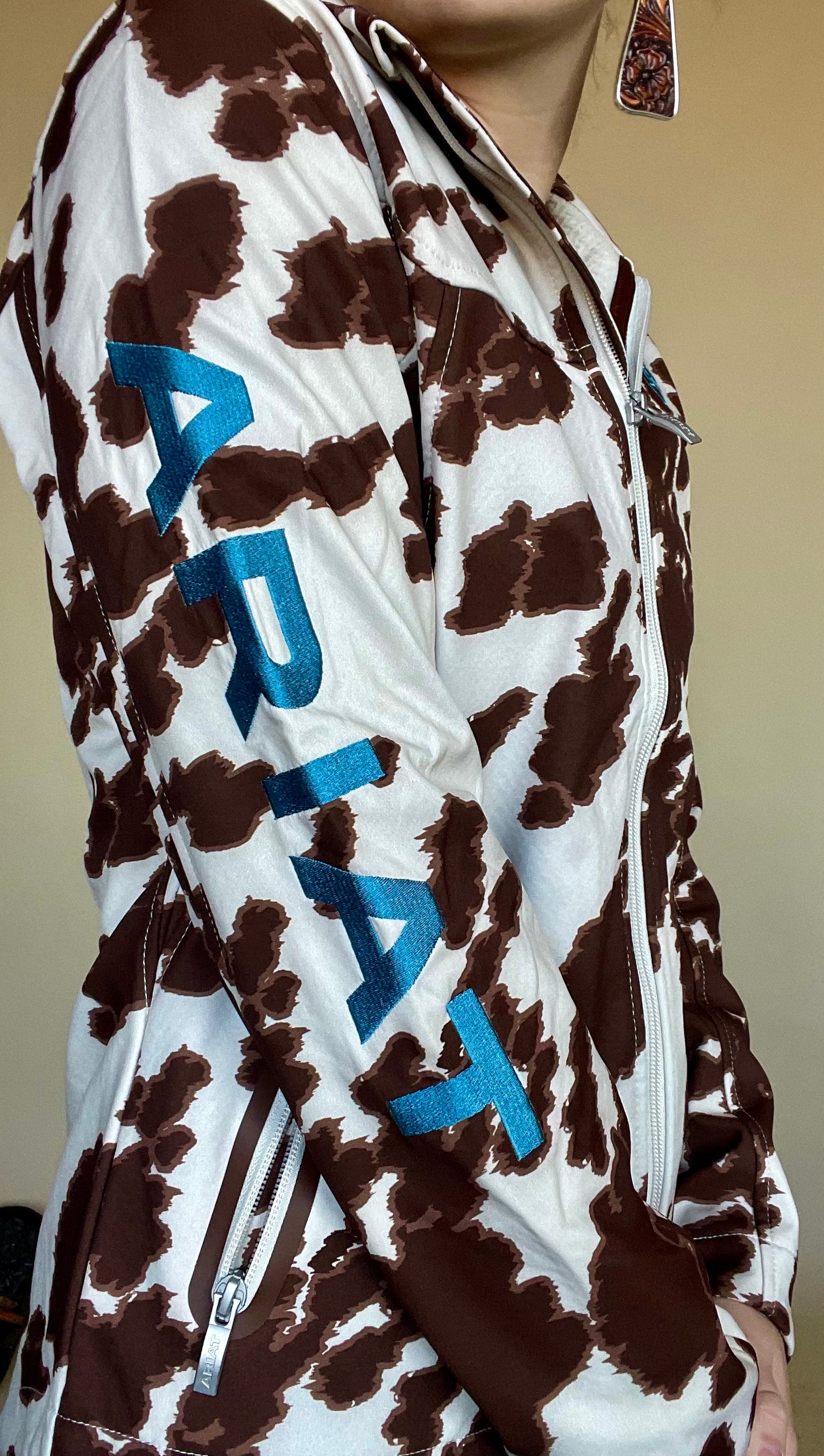 New Team Softshell Print Jacket Cowprint