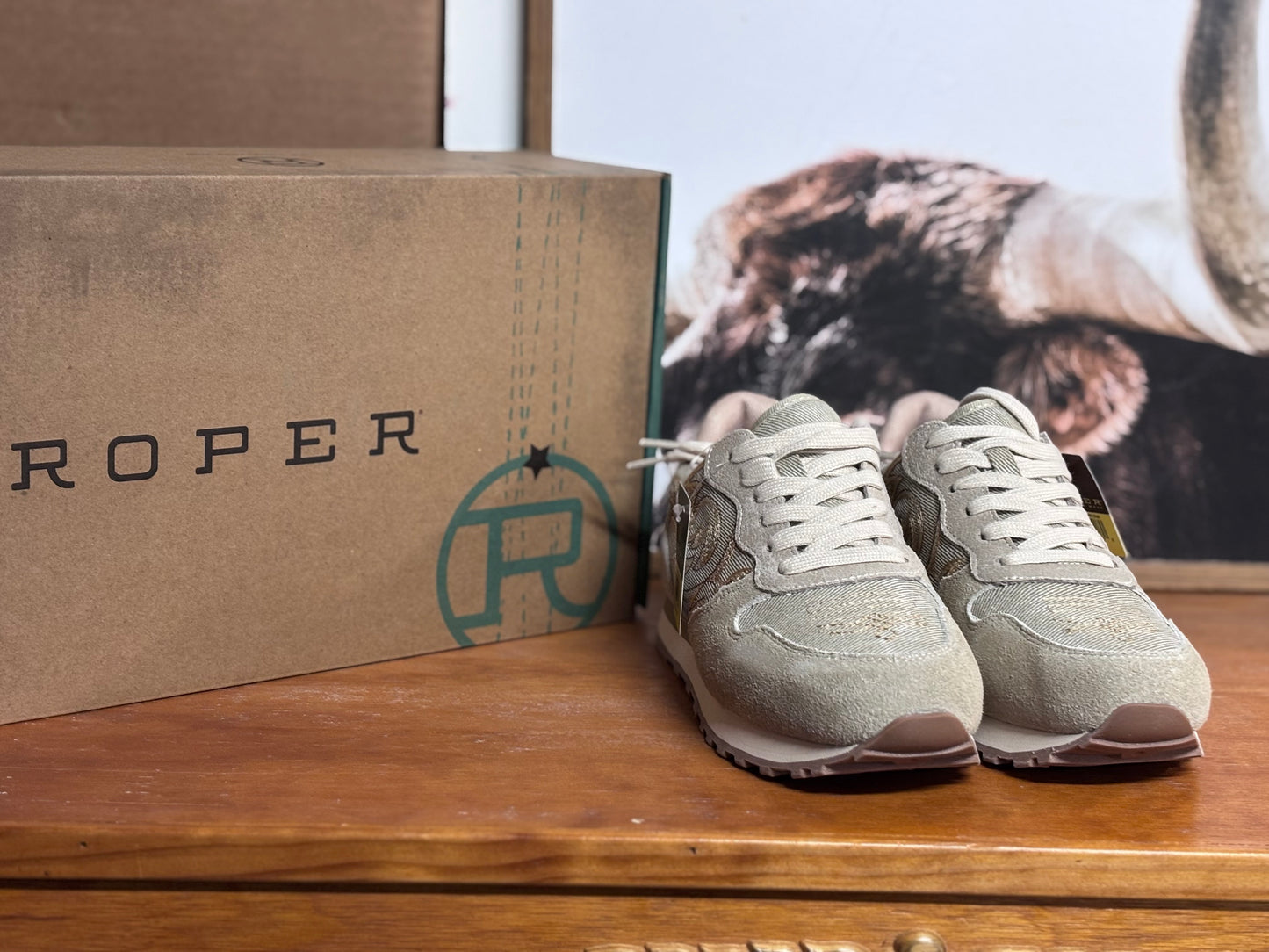 Roper Giddy Up Champagne Shoes