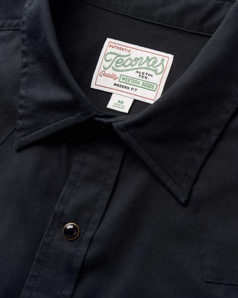 Men's Vintage Weight Sawtooth Cotton Pearl Snap