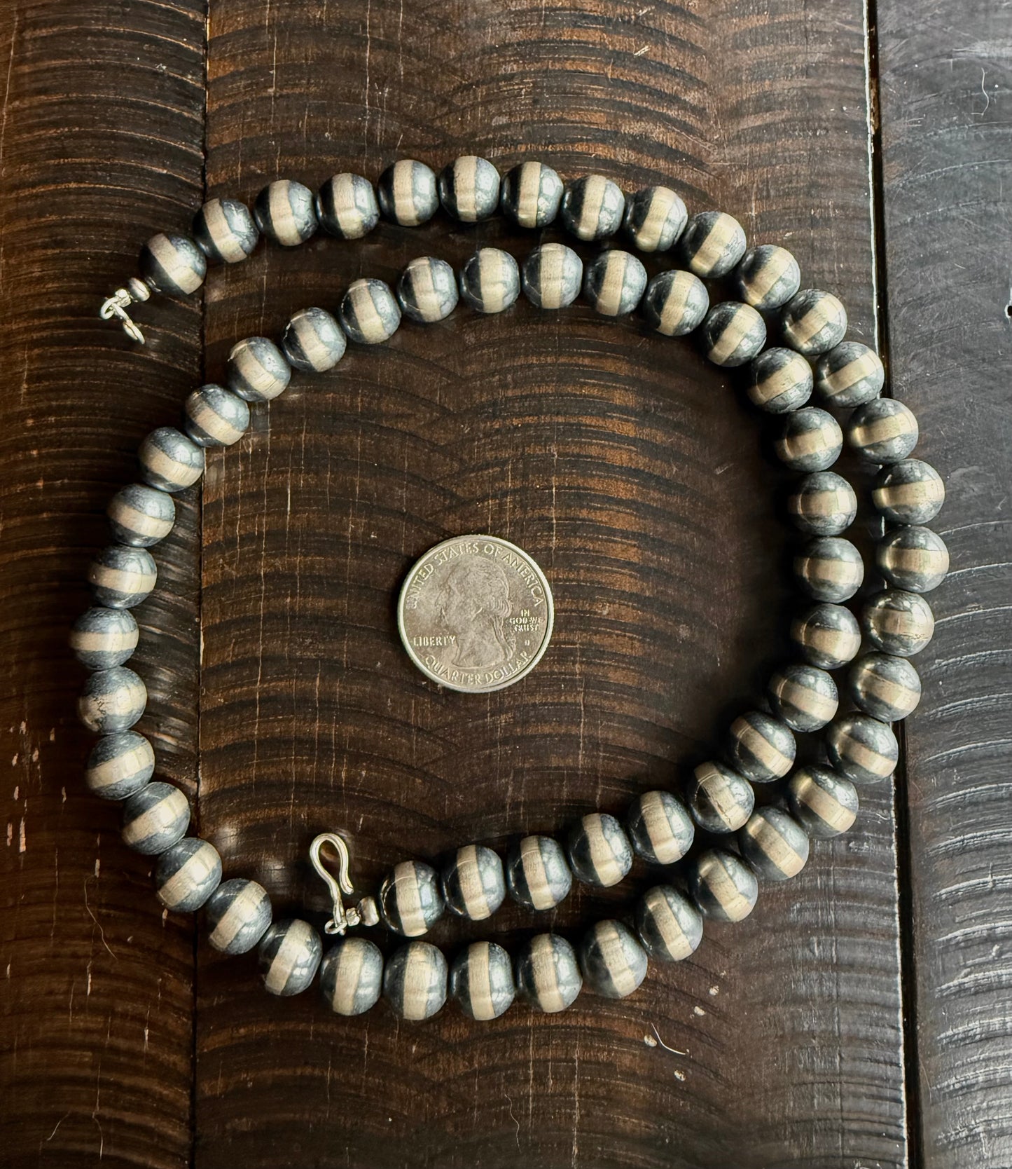 Authentic 10mm 24” Navajo Pearl Necklace