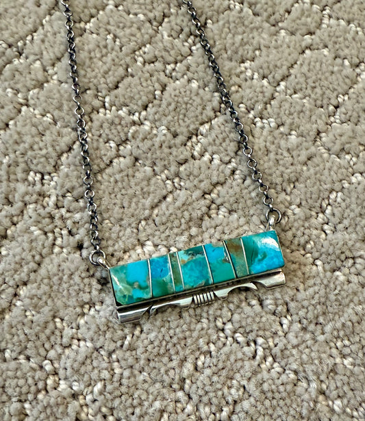 Authentic Turquoise Bar Necklace