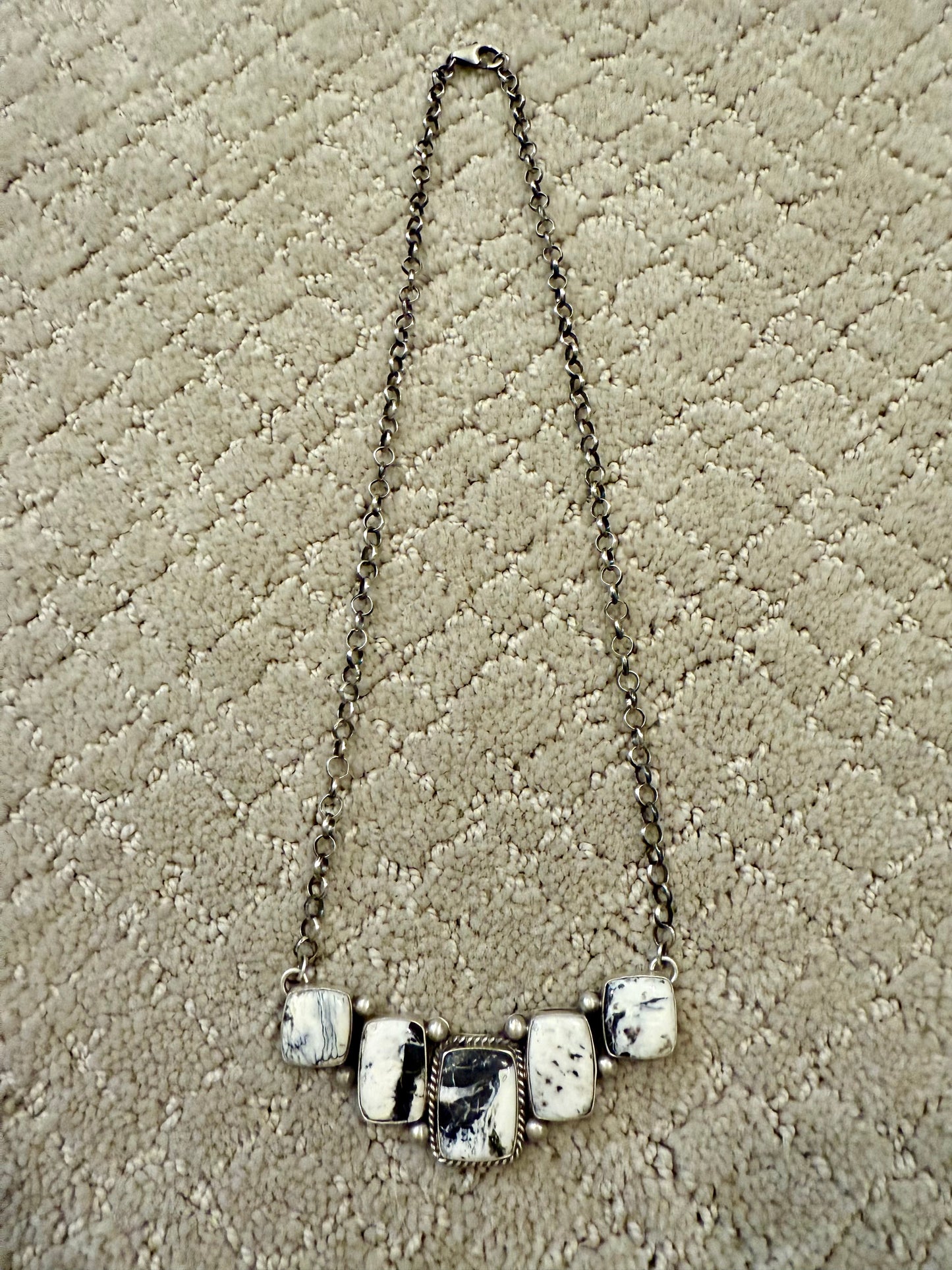 Authentic White Buffalo Bar Necklace