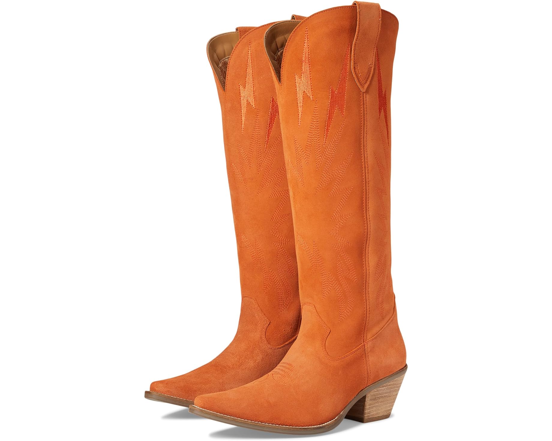 Thunder Road Dingo Suede Boots Thunder Road Boots Orange