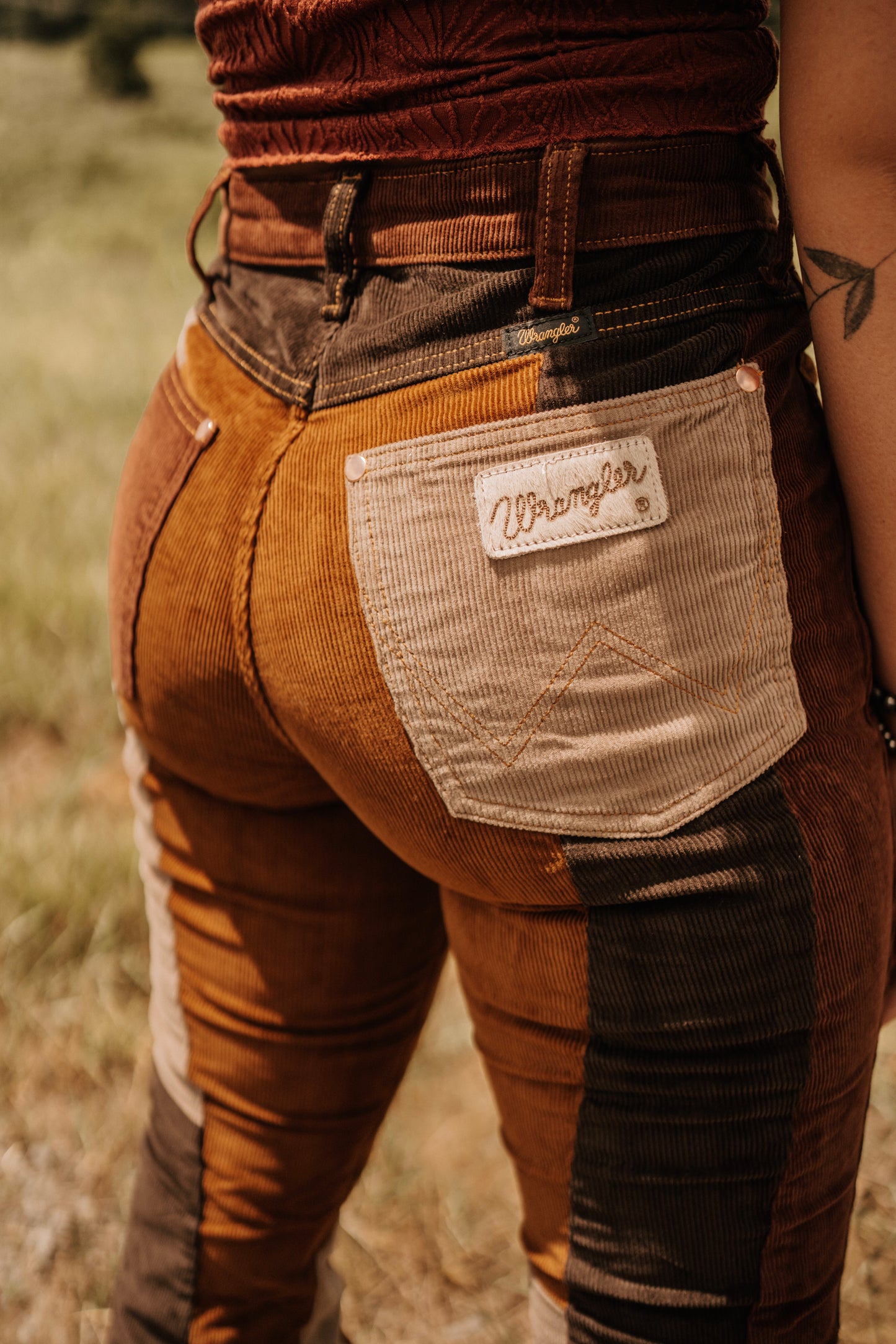Wrangler Lainey Patchwork Corduroy Bell