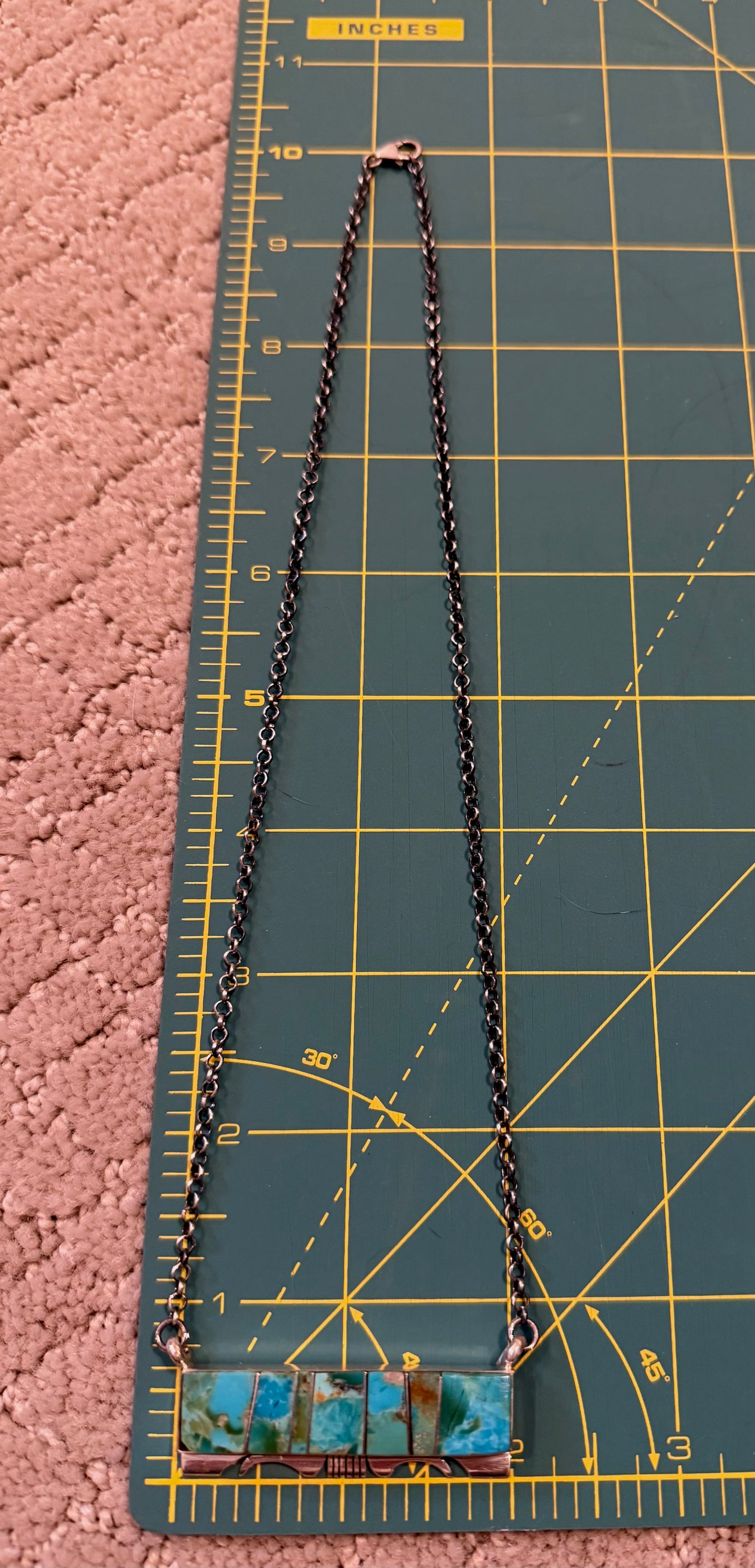 Authentic Turquoise Bar Necklace