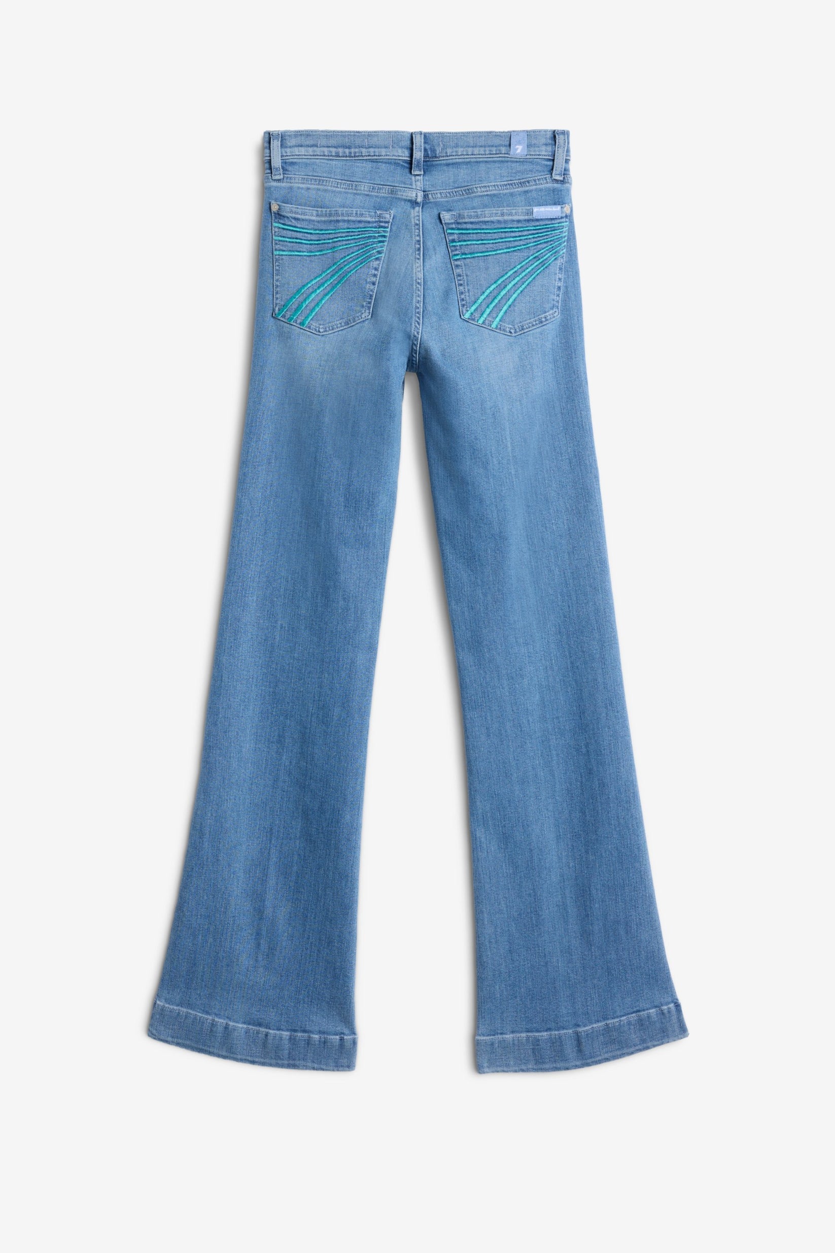 7 For All Mankind Dojo Iceflow Turquoise – Wiseman's Western