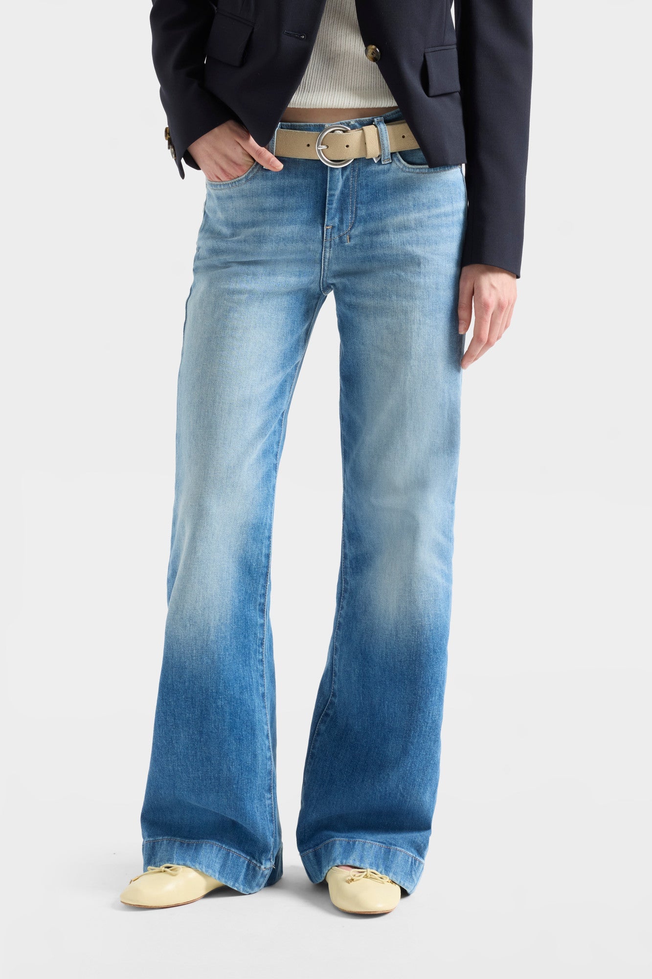 7 For All Mankind Blue Haze Silver & Gold