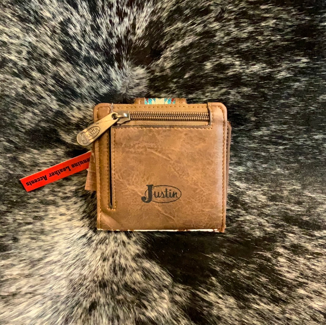 Justin Mini Bifold Wallet Painted Pony