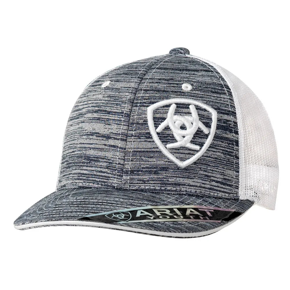 Ariat Youth Heather Grey Logo Hat