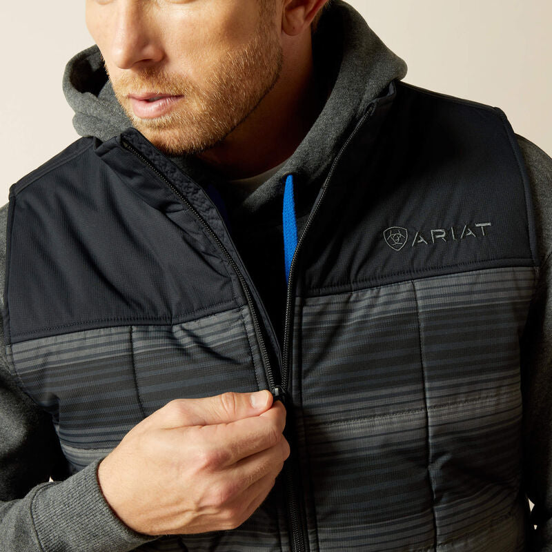 Crius Insulated Vest Black And Serape