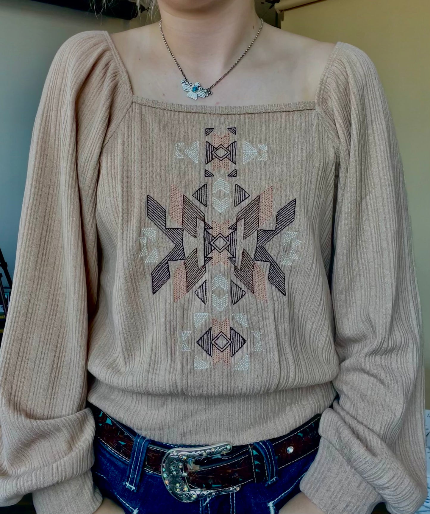 Wrangler Chicago Embroidered Top