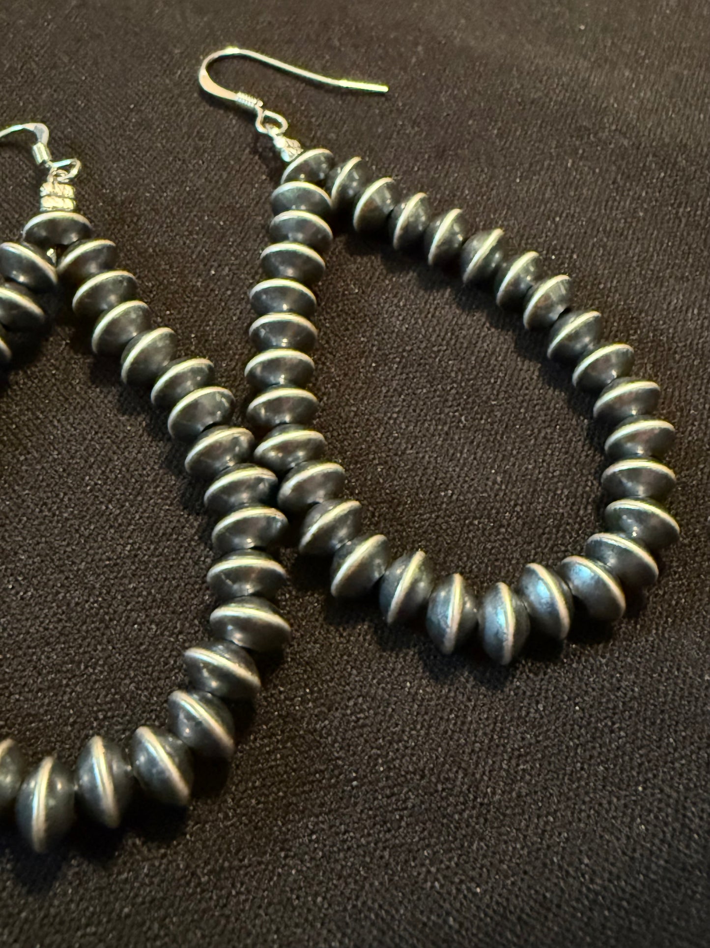 Authentic Navajo Saucer Pearl Earrings