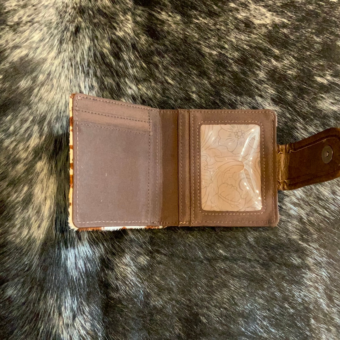Justin Mini Bifold Wallet Painted Pony