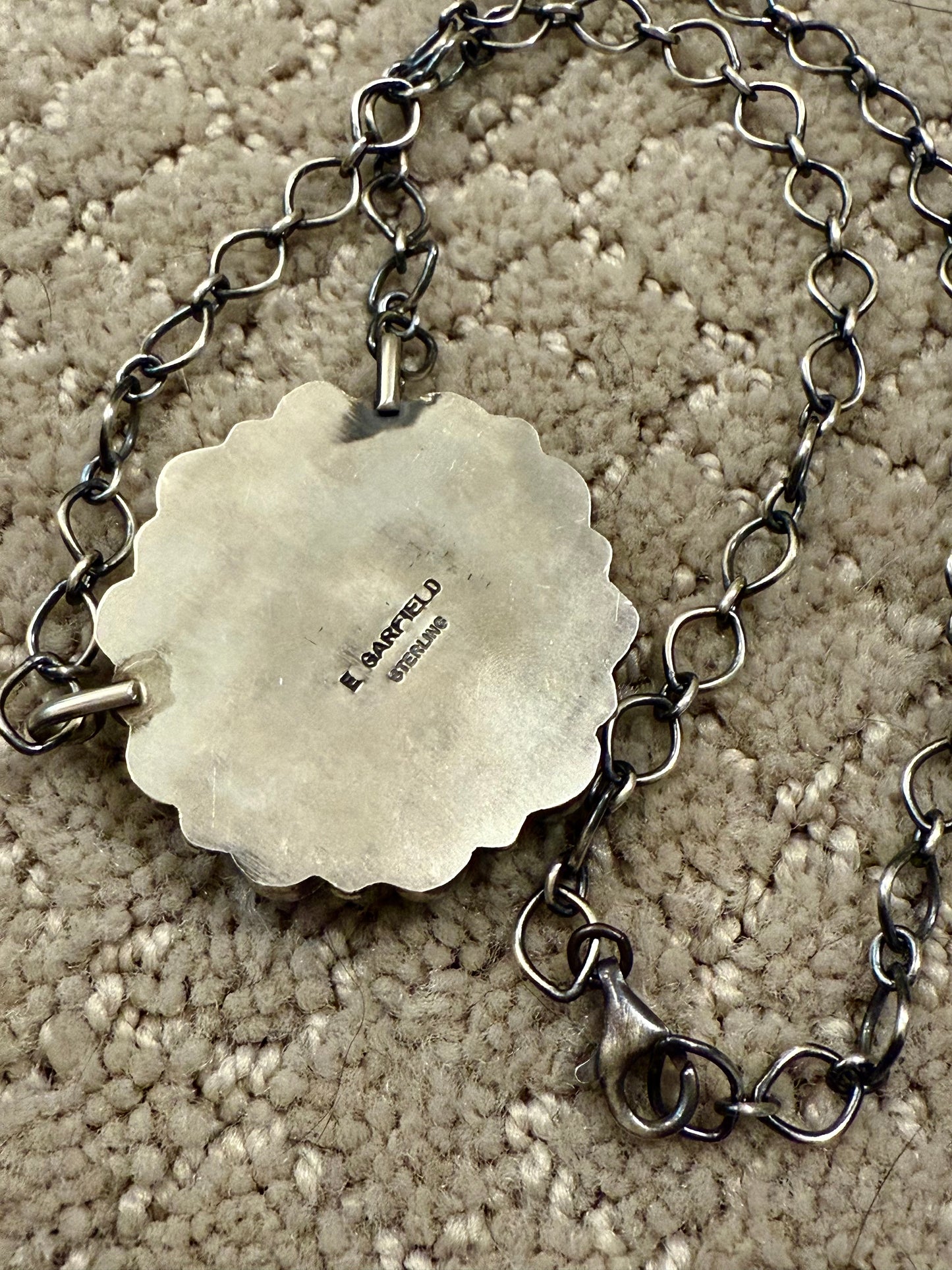 Authentic Turquoise Daisy Necklace