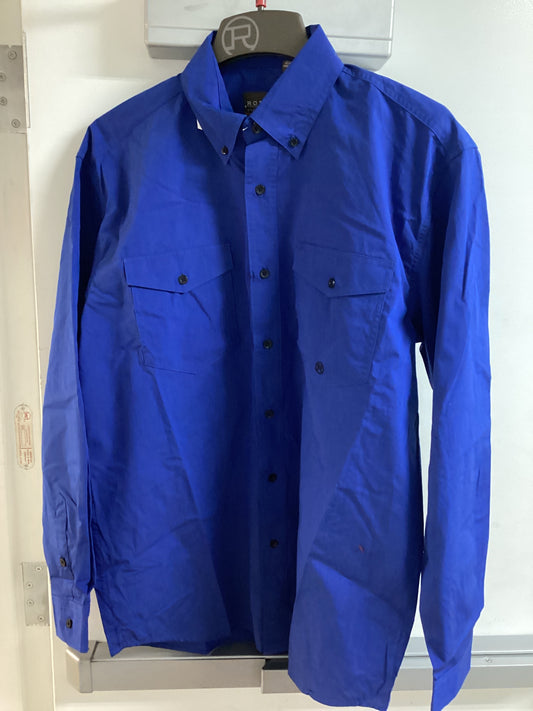 Men's Blue Shirt Button Up