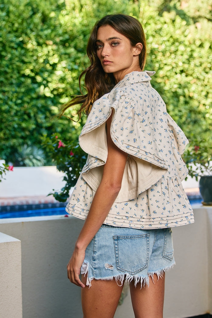 Floral Babydoll Blouse