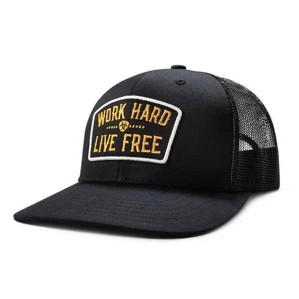 Ariat Work Hard Live Free Patch Cap