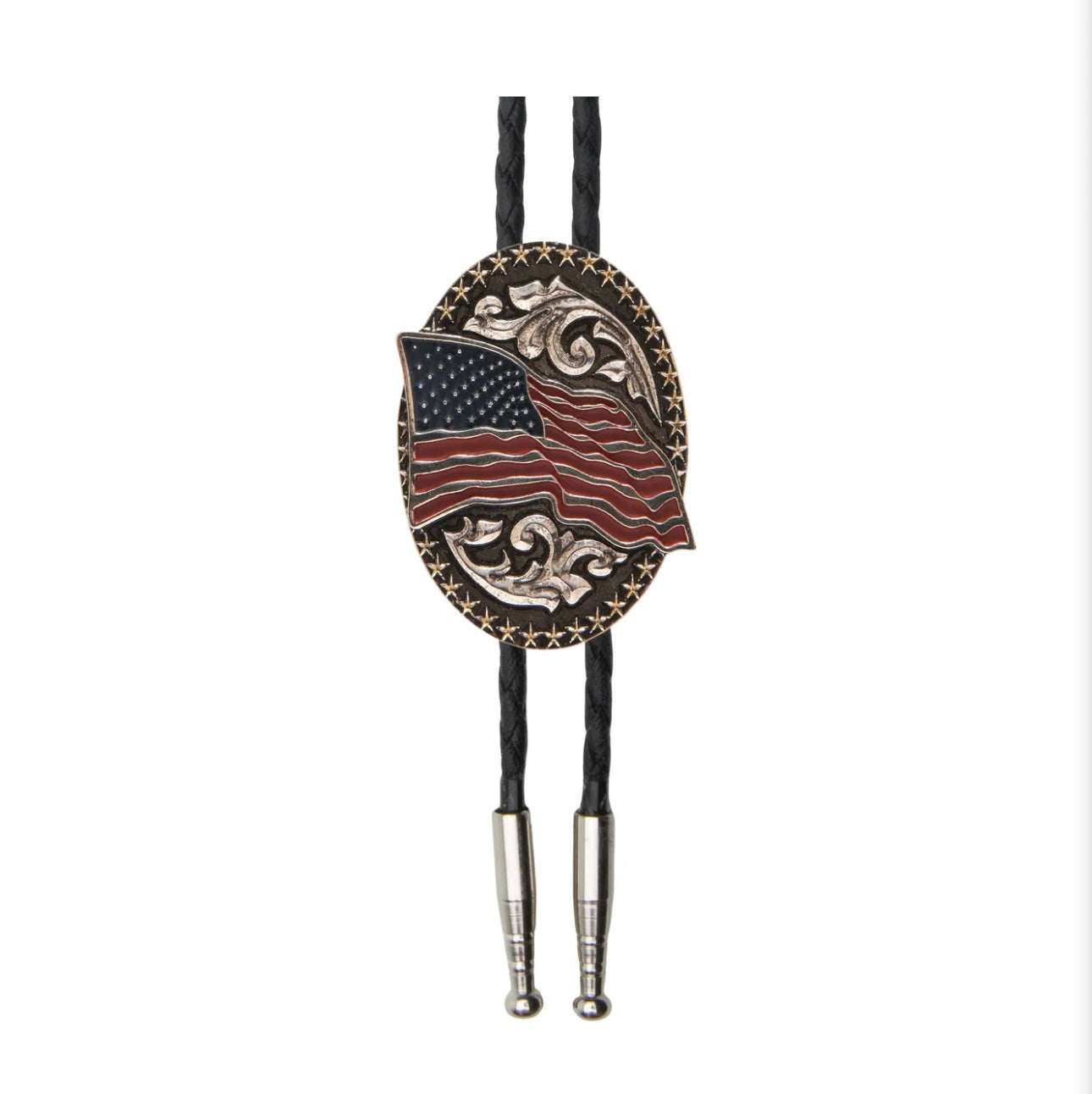 American Flag Bolo Tie