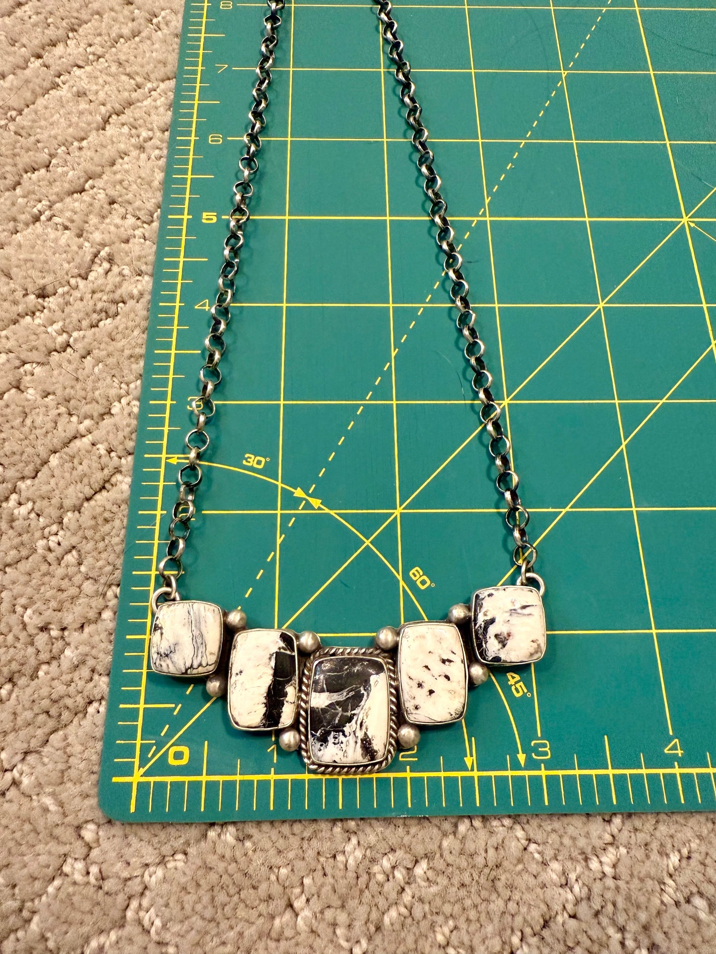 Authentic White Buffalo Bar Necklace