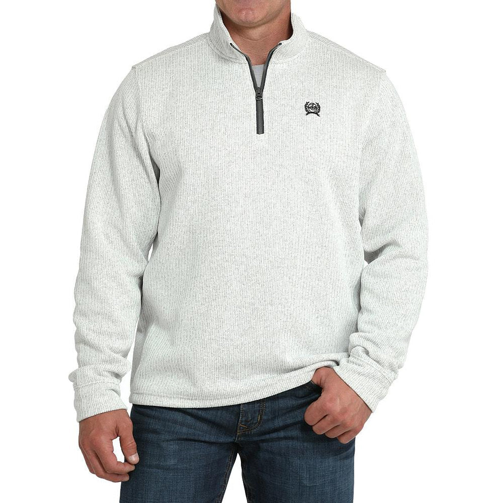 Cinch Men's Grey 1/4 Zip Pullover Sweater