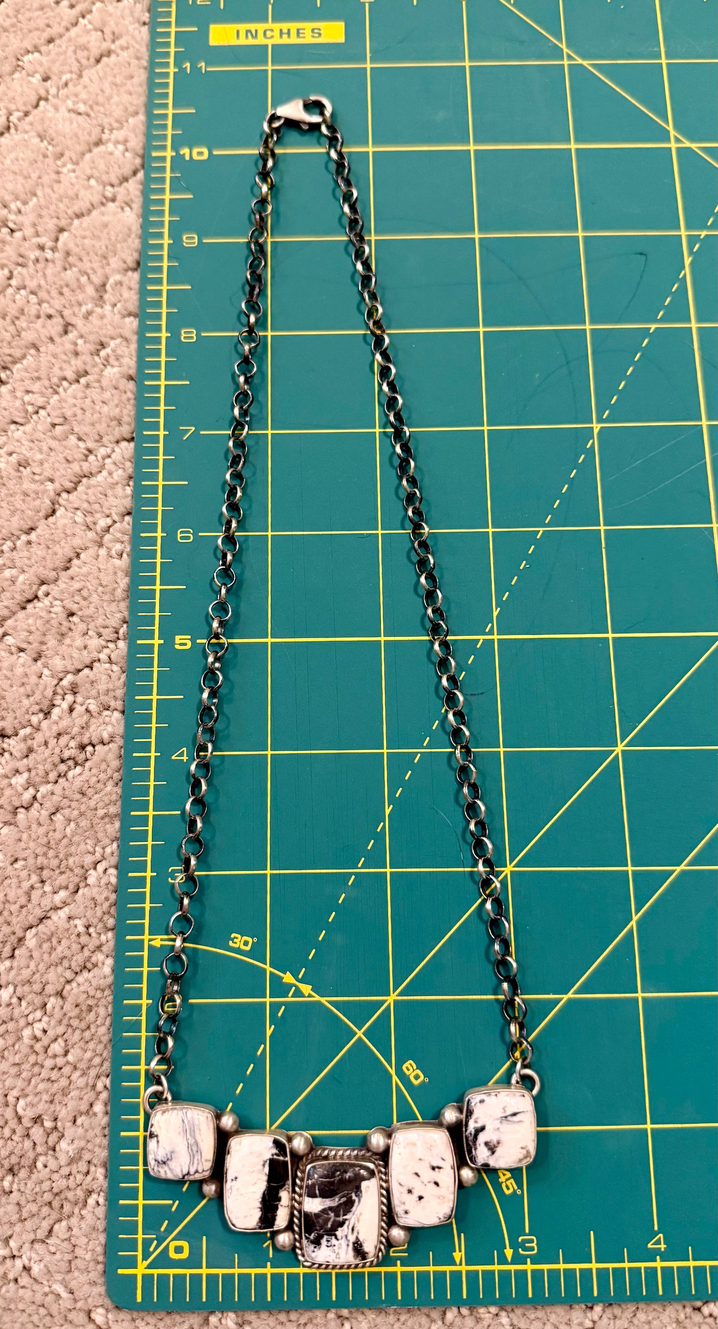 Authentic White Buffalo Bar Necklace