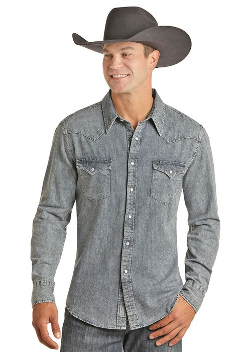 Luke Denim Men's Snap Up