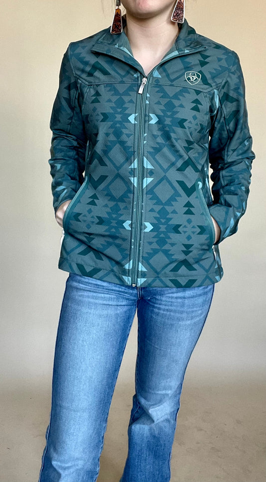 New Team Softshell Print Jacket Pinewood
