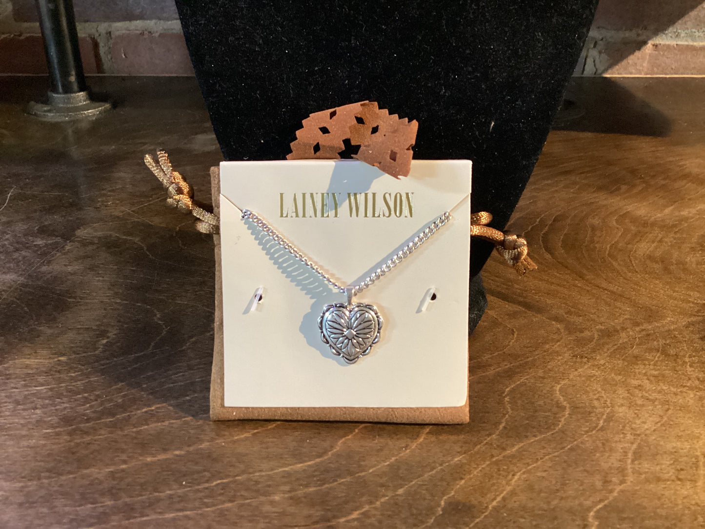 Lainey Wilson Silver Heart Necklace