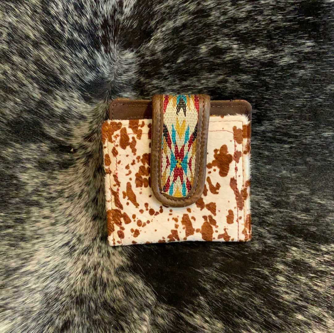 Justin Mini Bifold Wallet Painted Pony