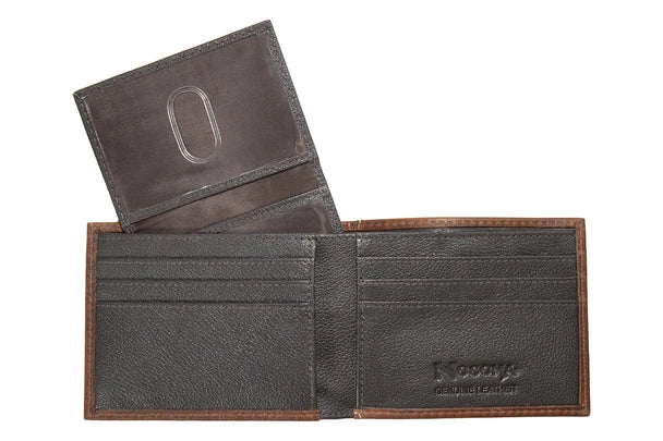 NOCONA BIFOLD OSTRICH BROWN WALLET