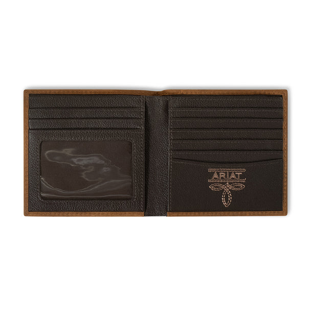 Ariat Bifold Scrolling embossed Brown