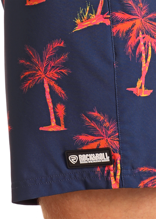 Palm Print Volley Swim Shorts