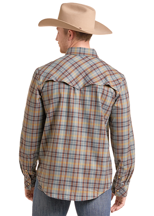 Fall Stretch Flannel Snap Up Shirt