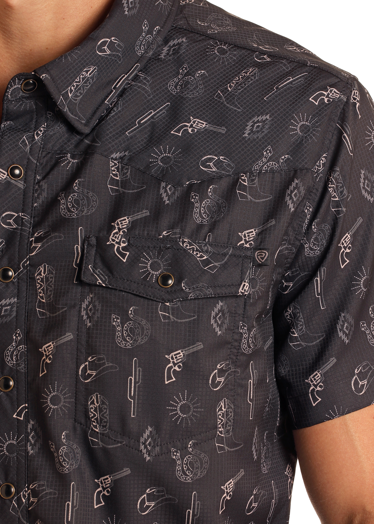 Tek Western Desert Black Snap Up