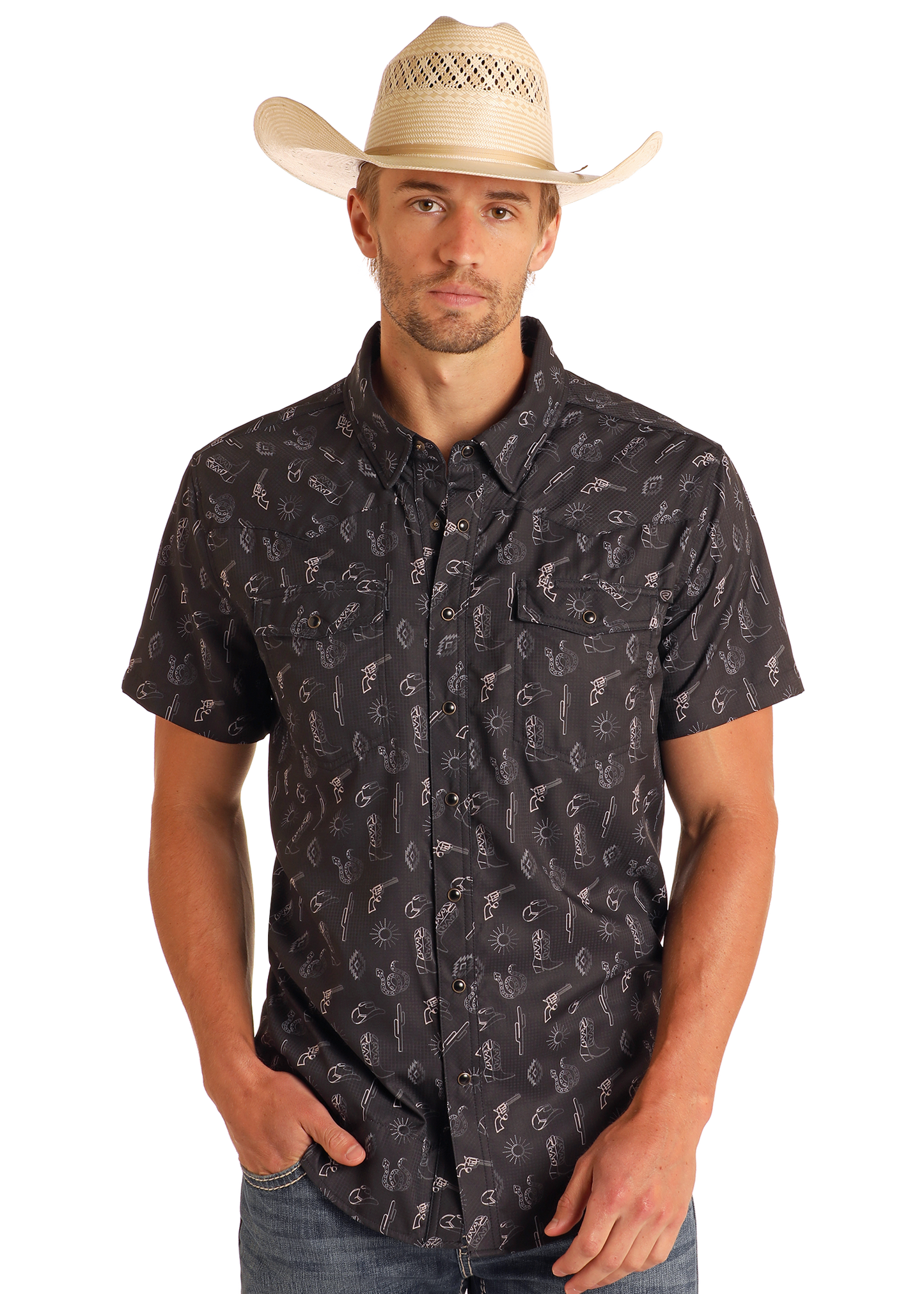 Tek Western Desert Black Snap Up