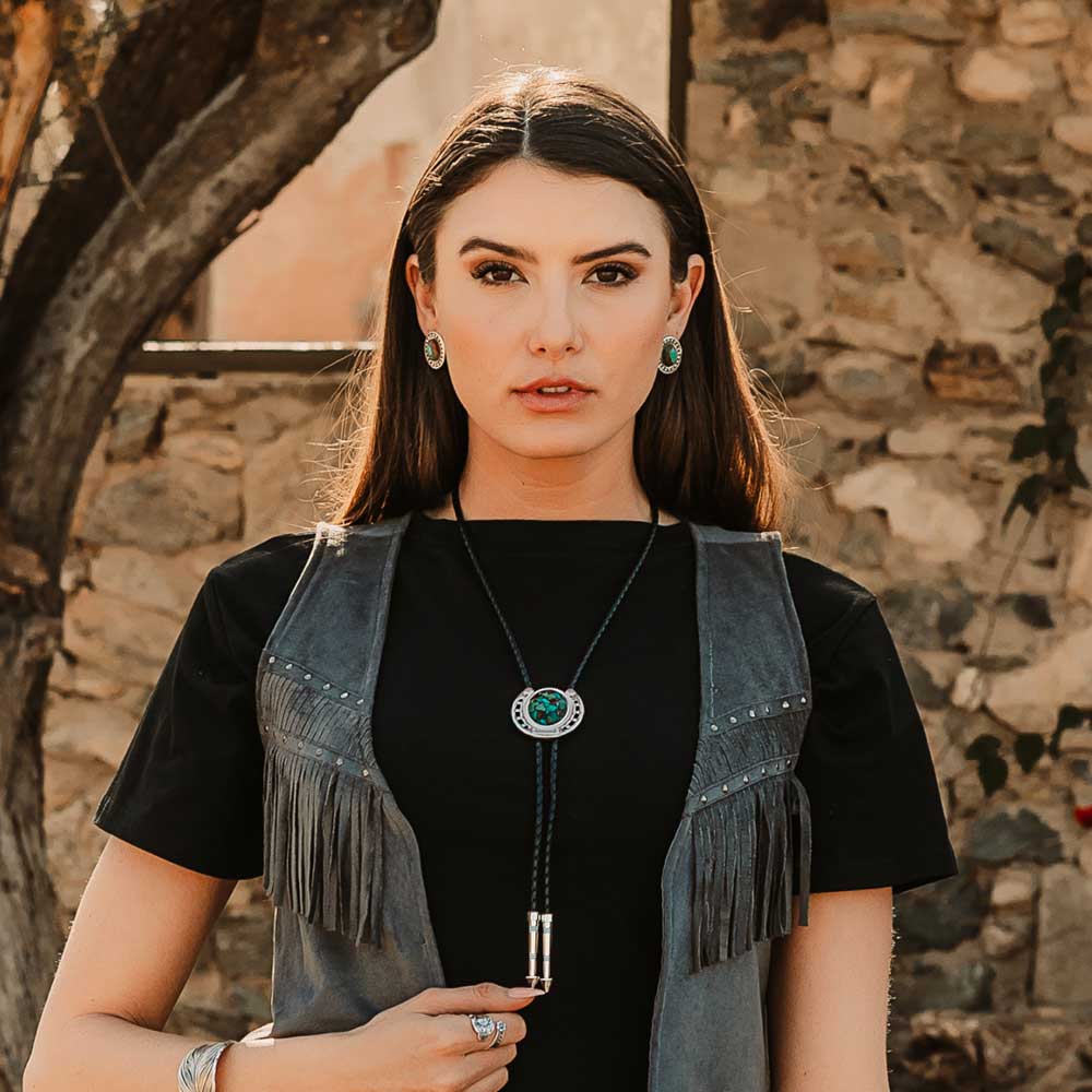 The Pioneer's Turquoise Bolo Tie