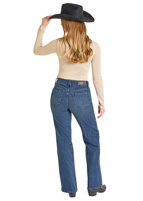 Horse Bit Wide Leg Women's Jeans