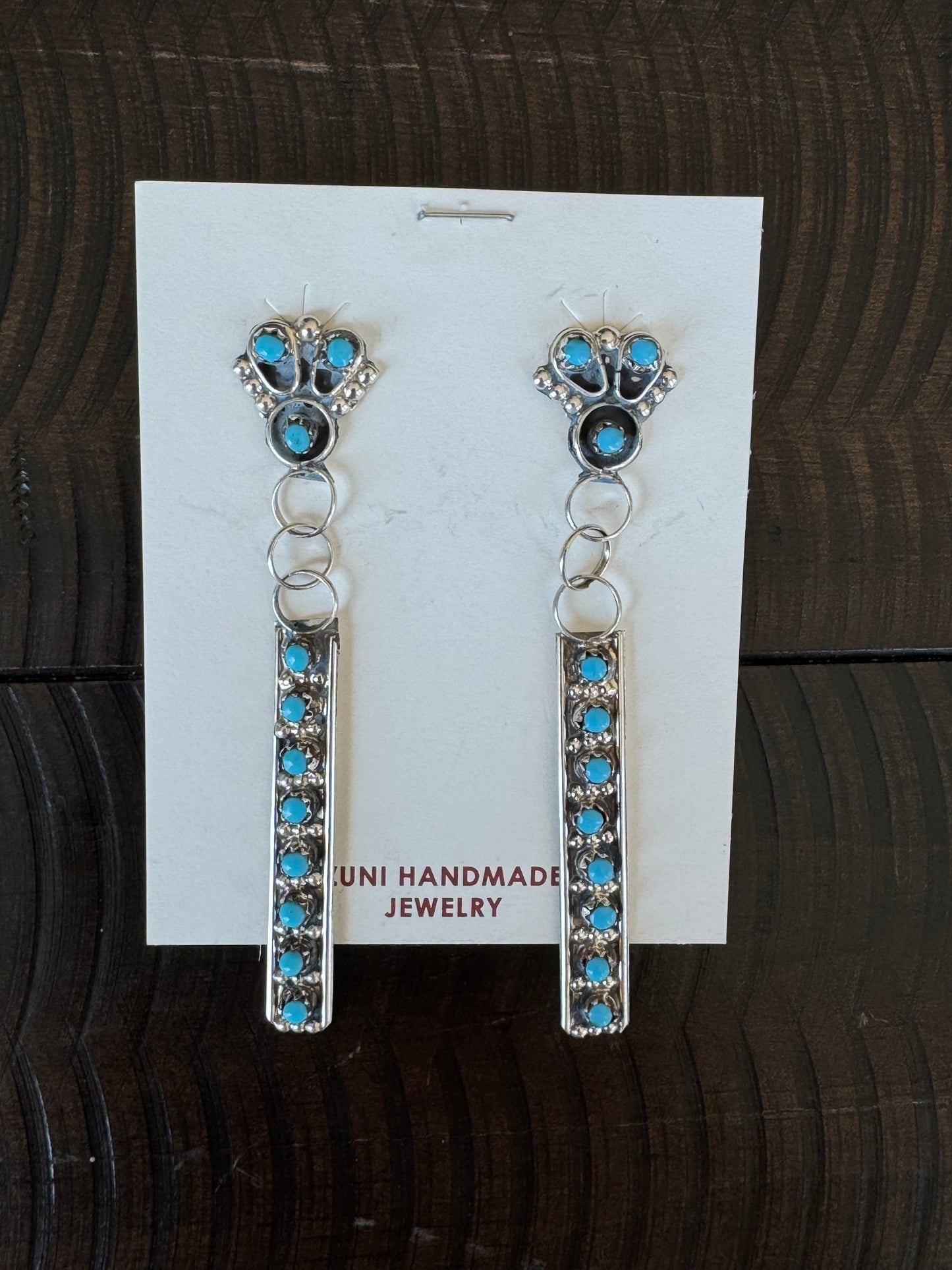 Authentic Hannah Turquoise Bar Earrings