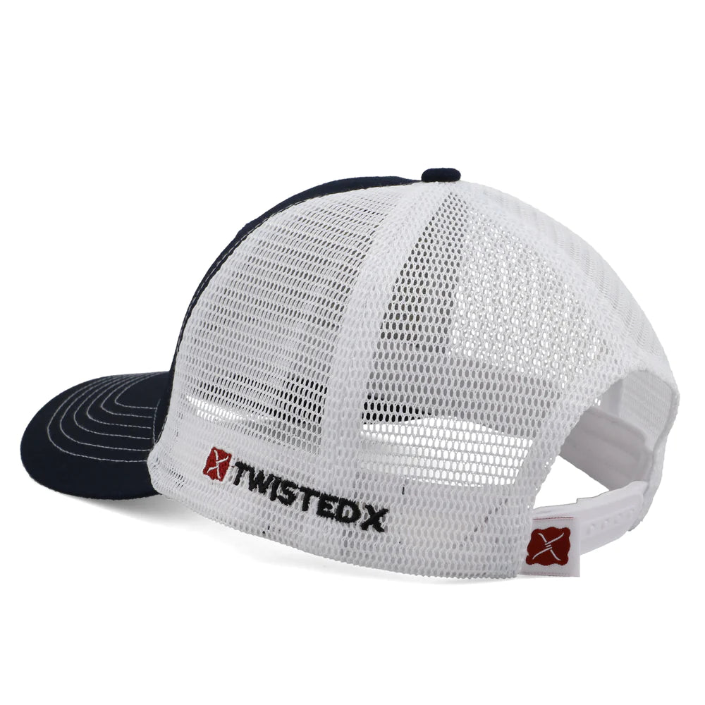 Twisted X Buckle Cap Navy & White