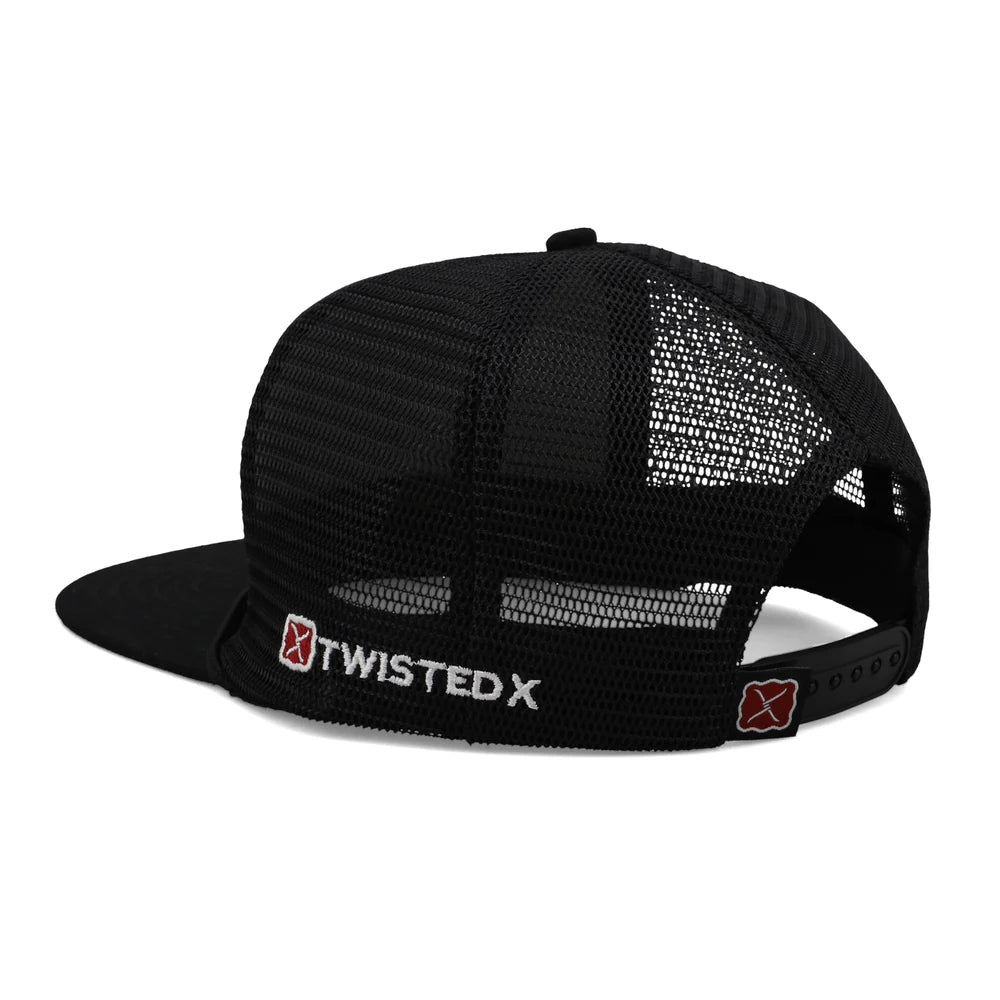Twisted X Large Buckle Cap Black