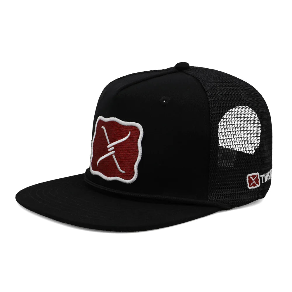 Twisted X Large Buckle Cap Black