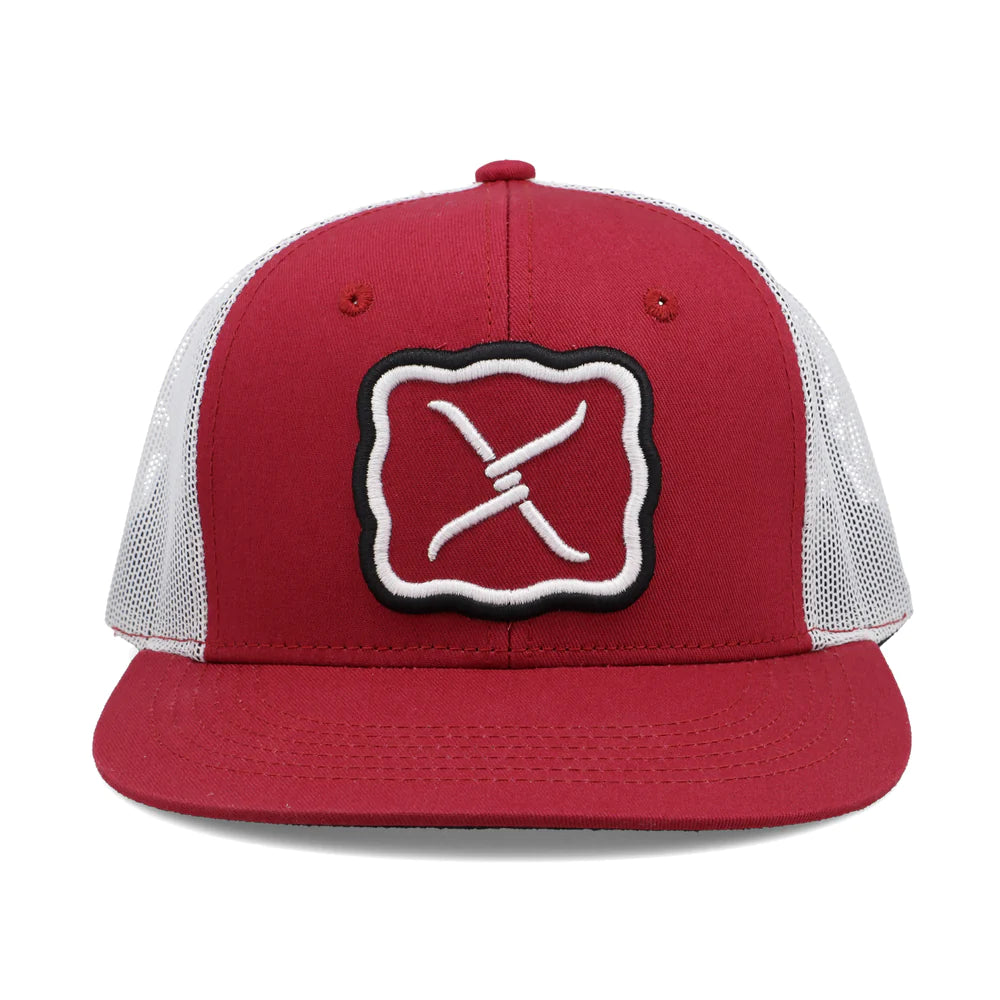Twisted X Large Buckle Cap Red & White