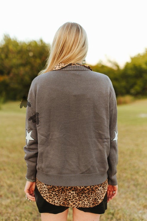 Black Baldy Cattle Cardi