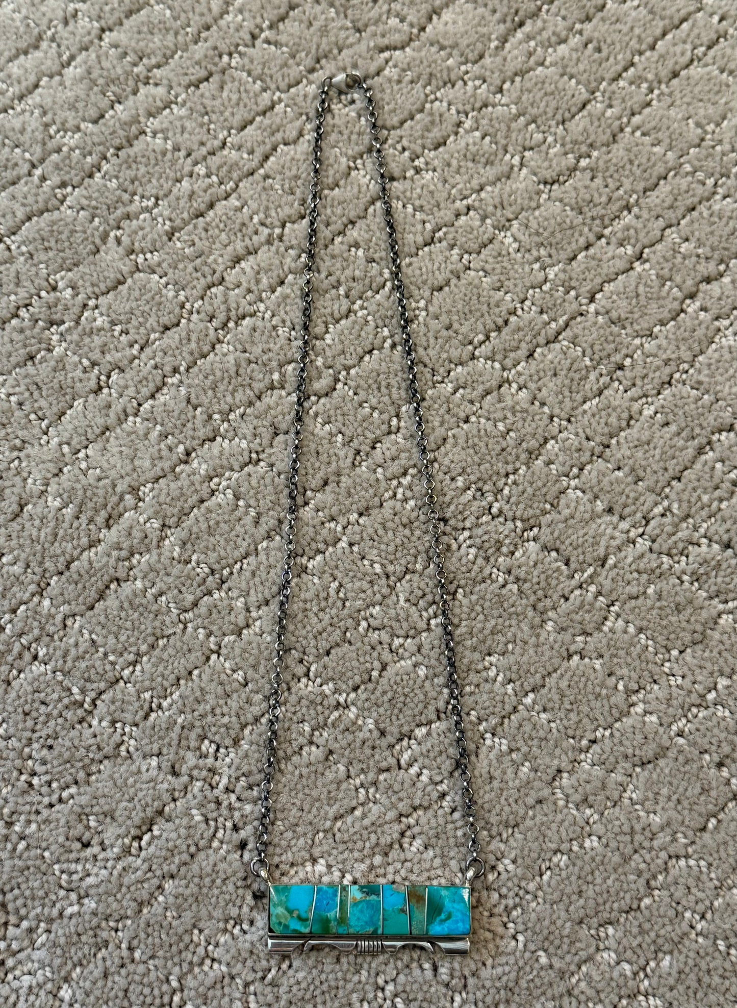 Authentic Turquoise Bar Necklace