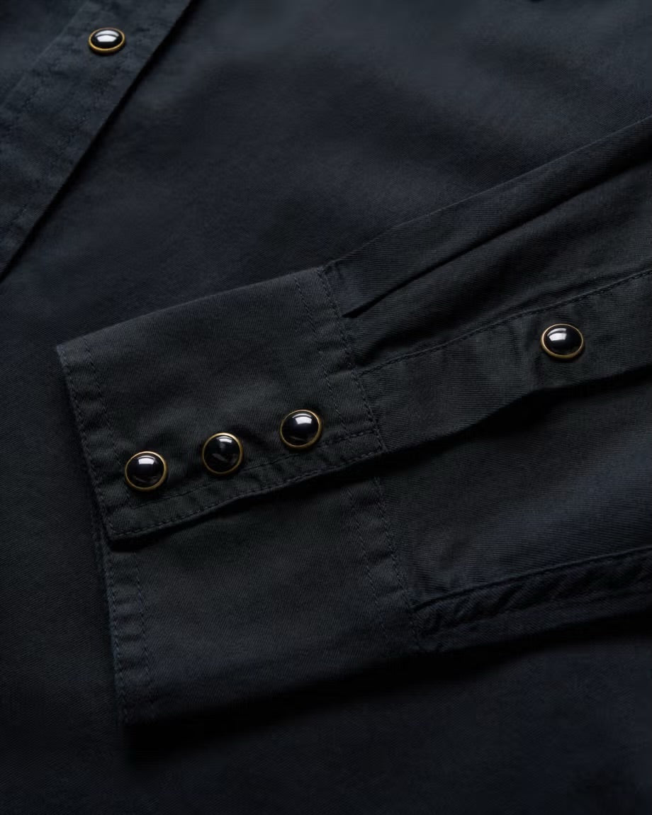 Men's Vintage Weight Sawtooth Cotton Pearl Snap