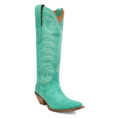 Dingo Movin' On Green Leather Boot