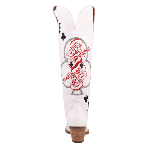 Dingo King of Clubs White Leather Boot
