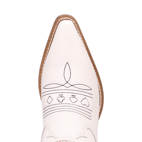 Dingo King of Clubs White Leather Boot